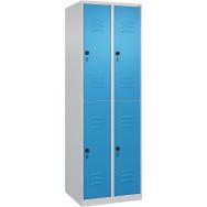 Vestiaire 2 niveaux Classic PLUS-4 casiers-RAL5012