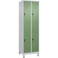 Vestiaire 2 niveaux Classic PLUS sur pieds-4 casiers-RAL6011