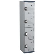 Vestiaire 4 cases Seamline Optimum® - 1 colonne 400 mm socle - Acial