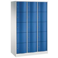 Vestiaire Robusto fermeture à code 3 colonnes larg 115cm bleu 9512-CP