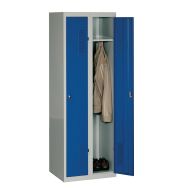 Vestiaire à monter DURO MONT, 2 colonnes - Bleu