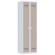 Vestiaire multiservices penderie 600mm Clés Taupe