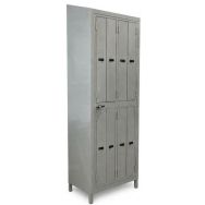 Vestiaire reconditionné - 8 cases - 1 colonne - Sur pieds