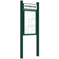 Vitrine 2000 titre poteaux Quatro initiaux scellement - Procity