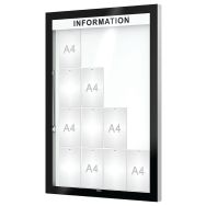 Vitrine Edge murale titre épaisseur 80 mm - Procity