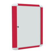 Vitrine d'intérieur colorée coloris L 113 cm x H 93 cm coloris rouge RAL 3003