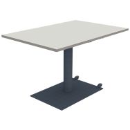 mobile rectangulaire hauteur réglable stratifié alaisé - Mobidecor