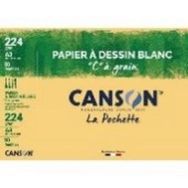 pochette Canson® papier à dessin blanc C à grain A3 10 feuilles 224g/m²