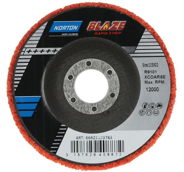 10 Disque abrasif à moyeu déporté Blaze Rapid Strip R9101 Ø115x22.2mm