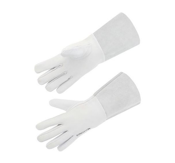 10 paires Gant de manutention en cuir - Manchette de 15 cm 11 AGN1