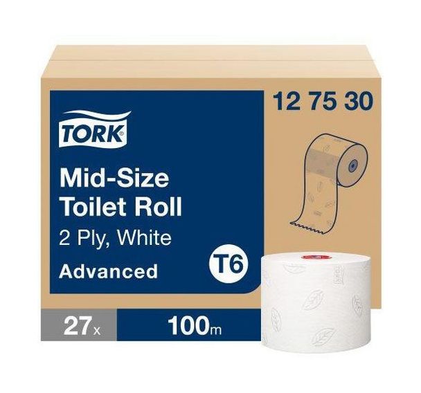 27 rouleux Papier toilette Tork Compact -T6