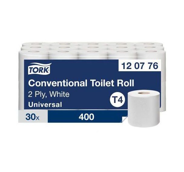 30 rouleaux Papier toilette Tork Universal Blanc