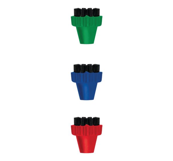Kit 3 petites brosses couleur pour Polti Vaporetto série Pro, Classic