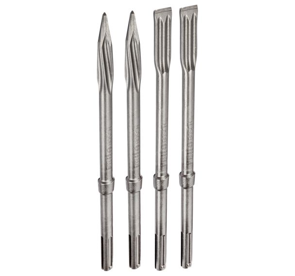 4 burins sds max PRO 2 burins plats et 2 burins pointus