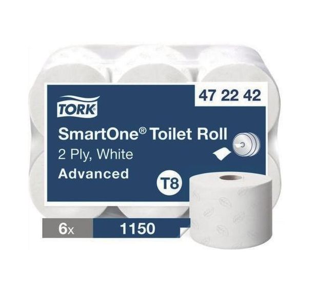 6 rouleaux Papier toilette Tork Advanced Smart One T8