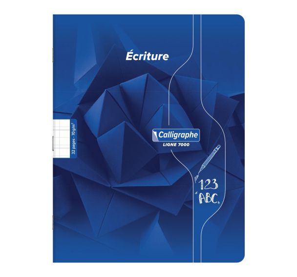 7000, Cahier piqué 17x22 32p DL3mmIV 70g