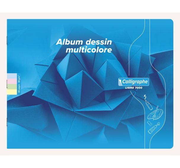 7000, T.P à l'italienne piqué 32x25 32p multicolor uni 70g