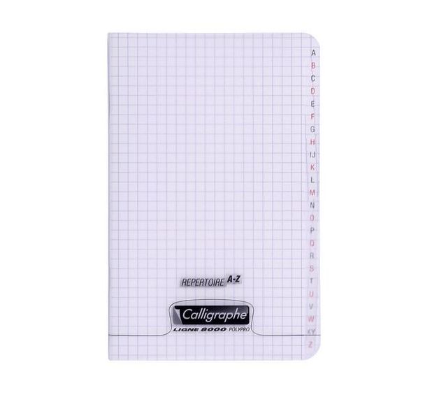 8000 POLYPRO, REPERTOIRE Carnet piqué incolore 11x17cm 96p Q.5x5 90g