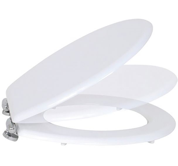 Abattant wc blanc mdf fermeture lente