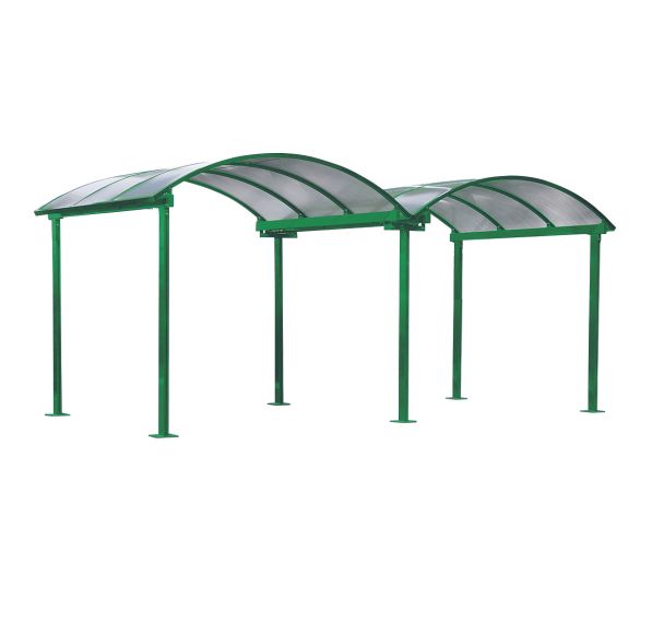 Abri Aluminium à toiture cintrée - Larbaletier