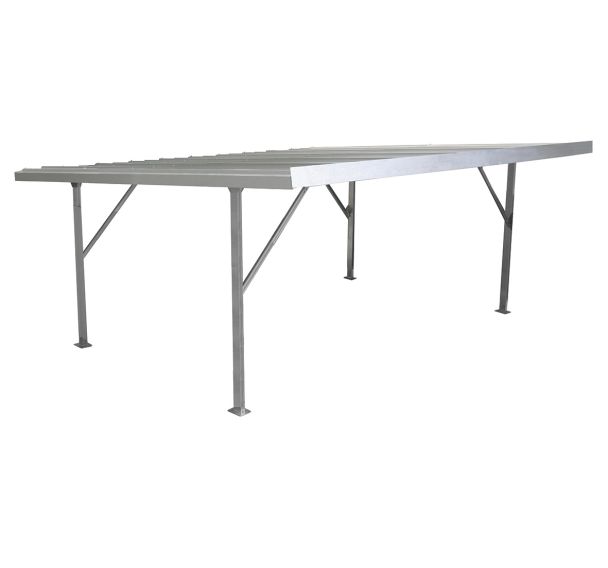 Abri aluminium à toiture plane - Larbaletier