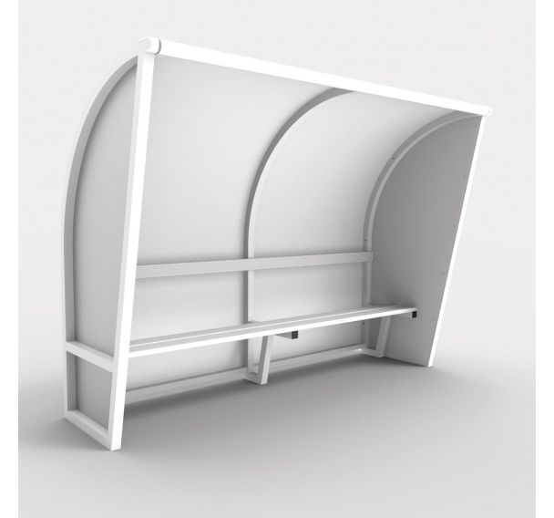 Abri de touche monobloc V2, structure en aluminium - Metaluplast