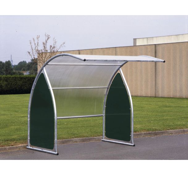 Abri deux roues modulaire cintré - Mottez