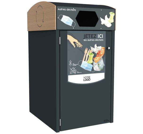 Abri poubelle Multiflux autres déchets acier - Abri Plus