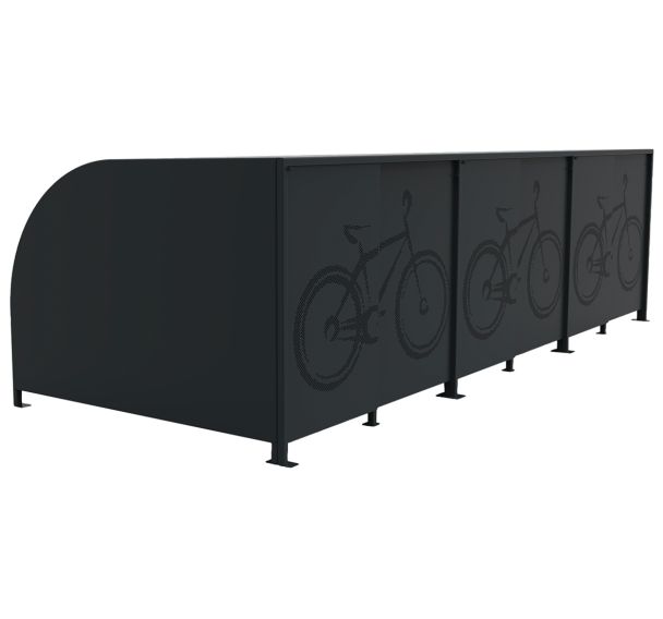Abri vélos GARIA sécurisé métal - Buton Design