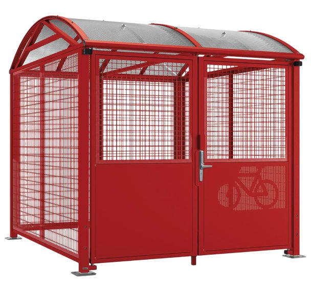 Abri vélos sécurisé bardages digicode grillage fermé - Procity