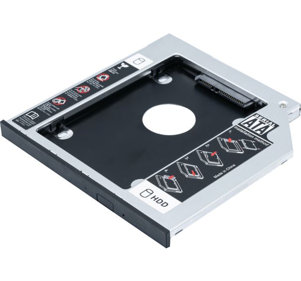 Adaptateur berceau disque SATA pour baie lecteur CD - 2.5"