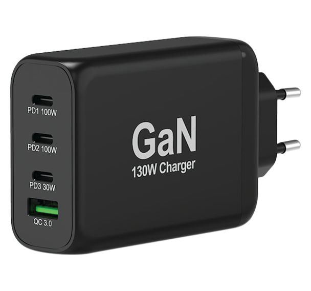 Adaptateur secteur GaN 130W multiport 902107EU Port Designs