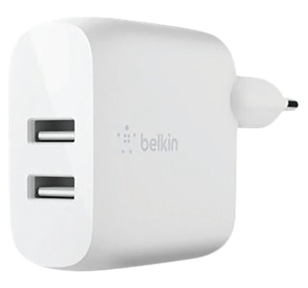 Adaptateur secteur double USB 24W BOOST CHARGE Belkin