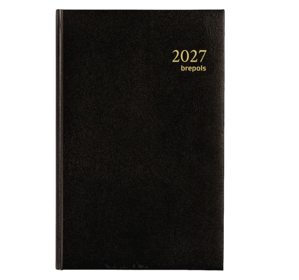 Agenda 2027 Saturnus 1 jour par page, petit format, noir