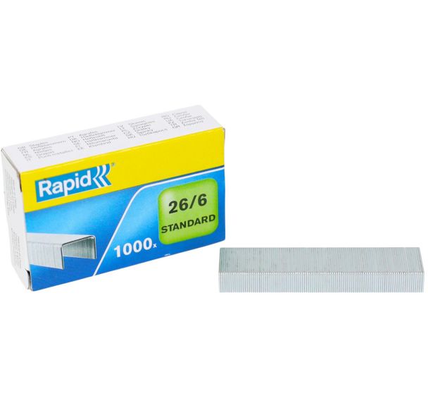 Agrafe Rapid - Type : 26/6 - Boite de 1000