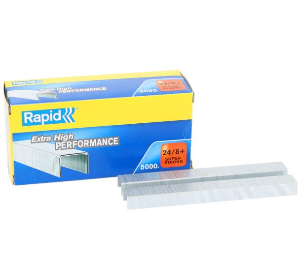 Agrafes Rapid SuperStrong 24/8+. Boîte de 5000