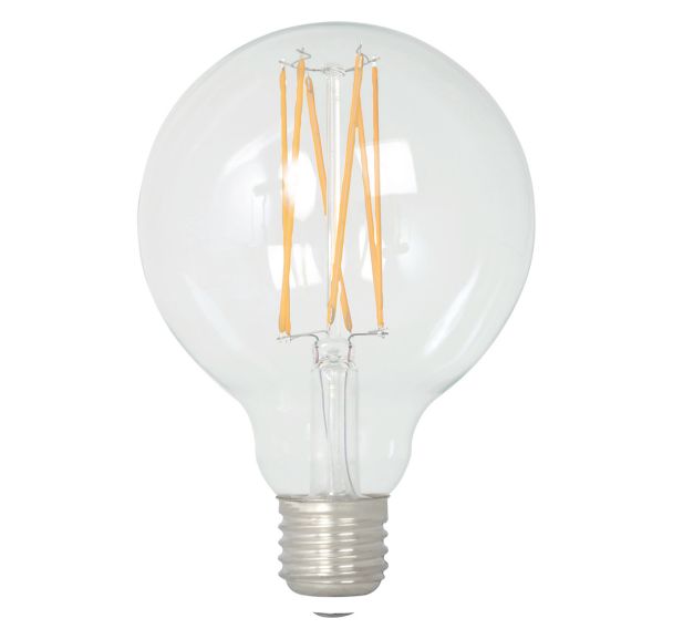 Lot de 5 ampoules E27.G80.8,1W.2800K dimmable transparent