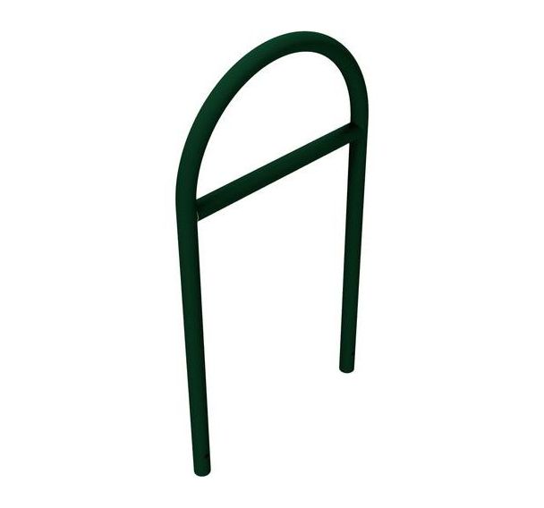 Arceau rond en tube acier à bétonner avec traverse - Vert - Schake
