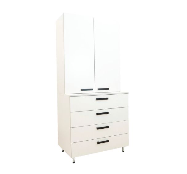 Armoire 2 corps de laboratoire Class' 4 tiroirs - Manutan Expert