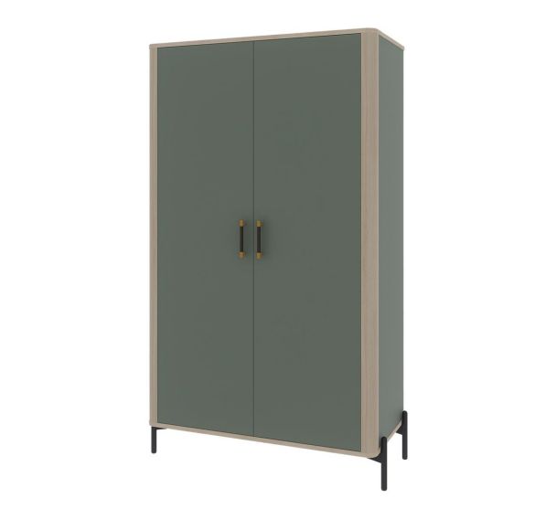Armoire 2 portes OLERON 1 penderie 1 lingère - Enond Mobilier