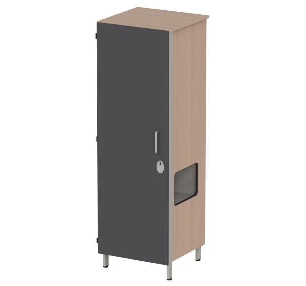 Armoire Cubik 1 porte niche à droite - Mobidecor