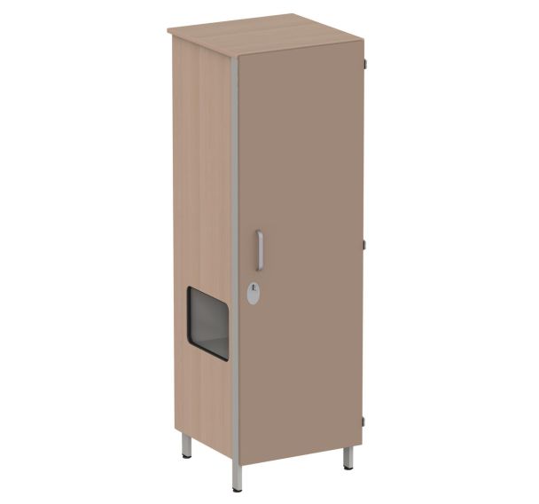 Armoire Cubik 1 porte niche à gauche - Mobidecor
