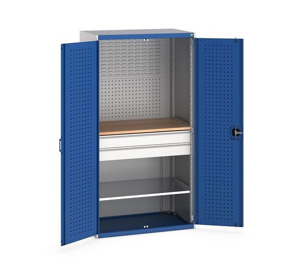 Armoire Cubio à portes perforées 1050x650x2000mm - Bott