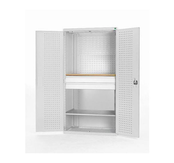 Armoire Cubio à portes perforées 1300x650x2000mm - Bott