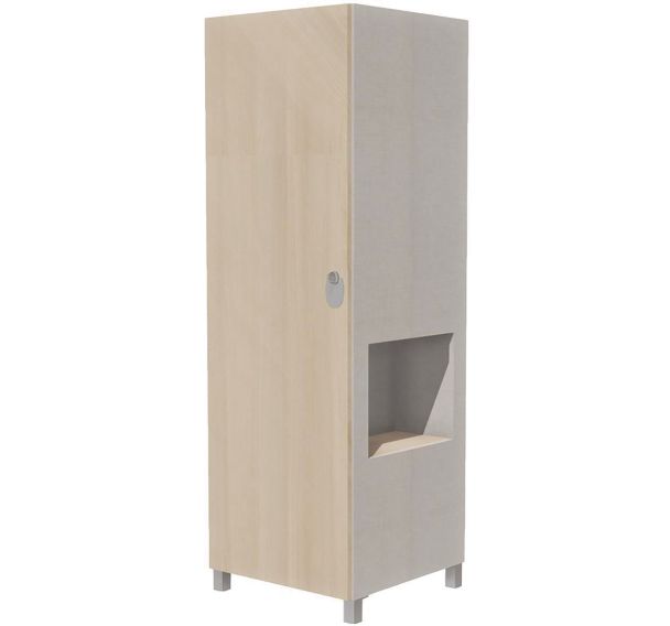Armoire Identité 1 porte + 1 niche à droite - Manutan Expert