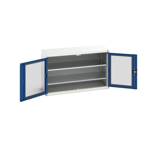 Armoire Verso Portes Transparentes Avec 2 Tablettes 1300x550x800_Bott