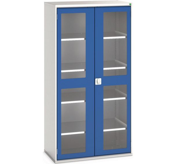 Armoire Verso Portes Transparentes Avec 4 Tablettes 1050x550x2000_Bott