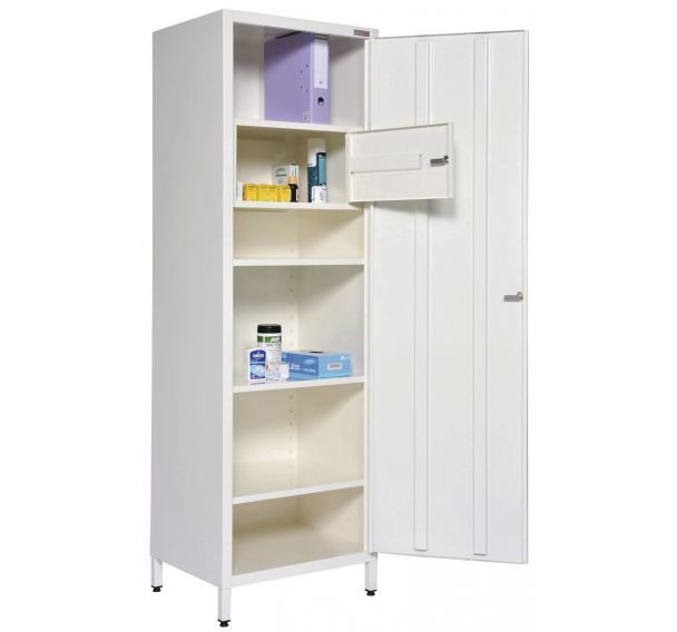 Armoire à pharmacie 1 porte et 1 coffre à toxique