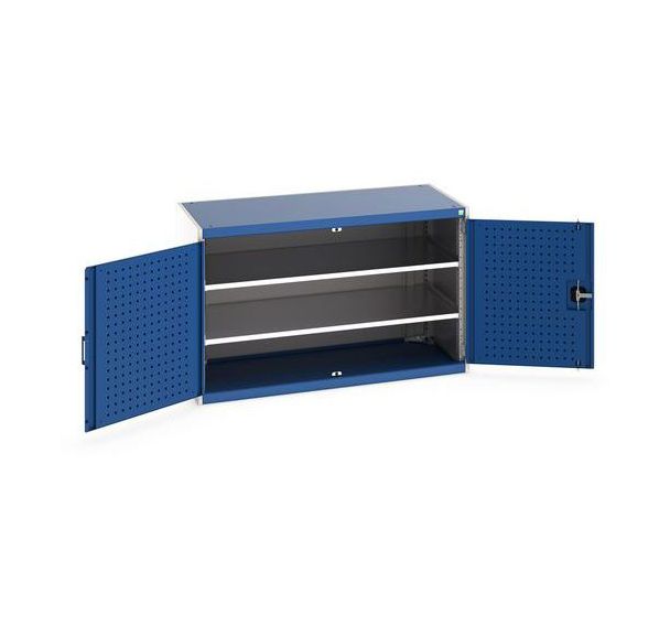 Armoire à portes battantes perforées Cubio - Hauteur 800 mm - Bott