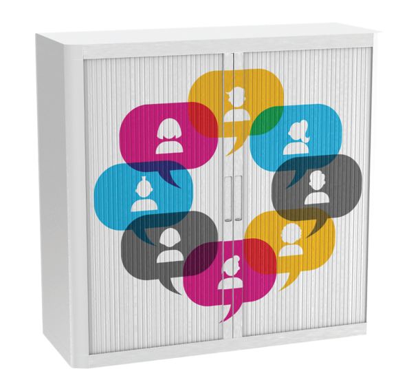 Armoire à rideaux personnalisée apprendre ensemble - EasyOffice